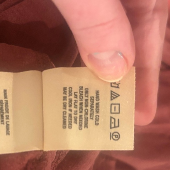 NWT Anthropologie Ella Mae Rouge/ Red Tie Front Dress Size XS. - Picture 5 of 7